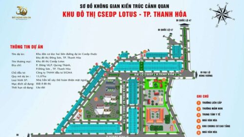 Tổng mặt bằng Hồ Sen CSEDP Lotus