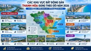 Các khu vực bất động sản Thanh Hóa đáng theo dõi năm 2026