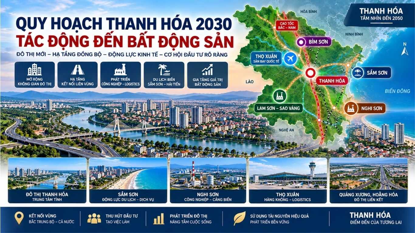 Quy hoạch Thanh Hóa 2030 tác động đến bất động sản