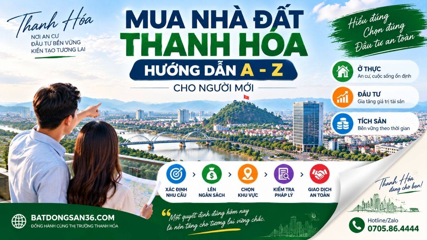 Hướng dẫn mua nhà đất Thanh Hóa cho người mới